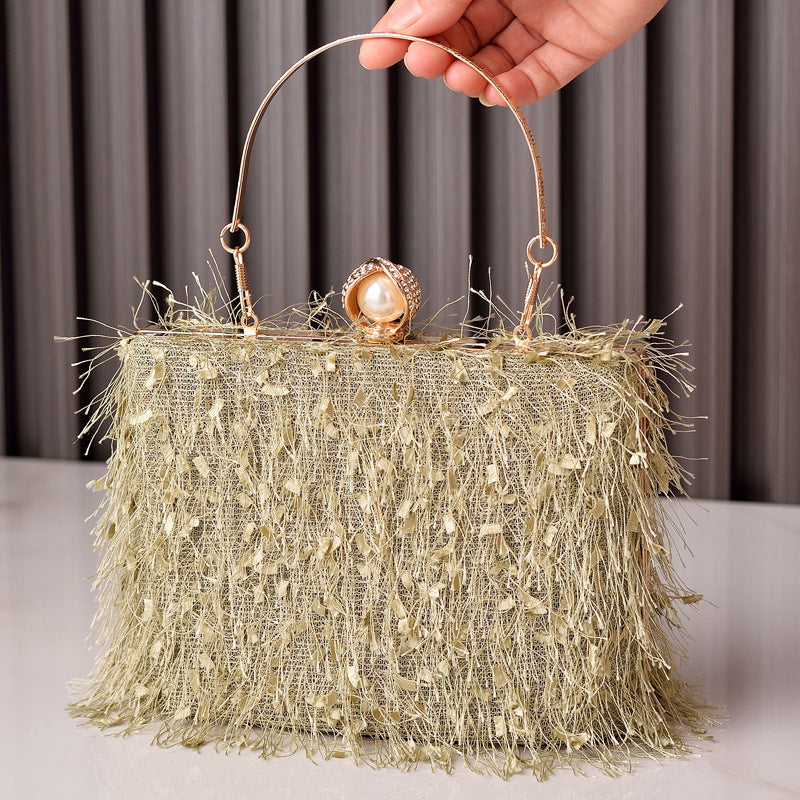 Luxury Designer Square Tassel Handbag