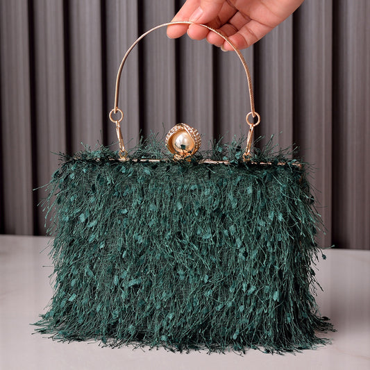 Luxury Designer Square Tassel Handbag
