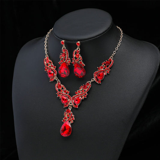 Droplet Two Piece Necklace And Earring Set
