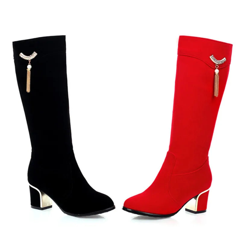 Women's Luxury Knee High Winter Boots