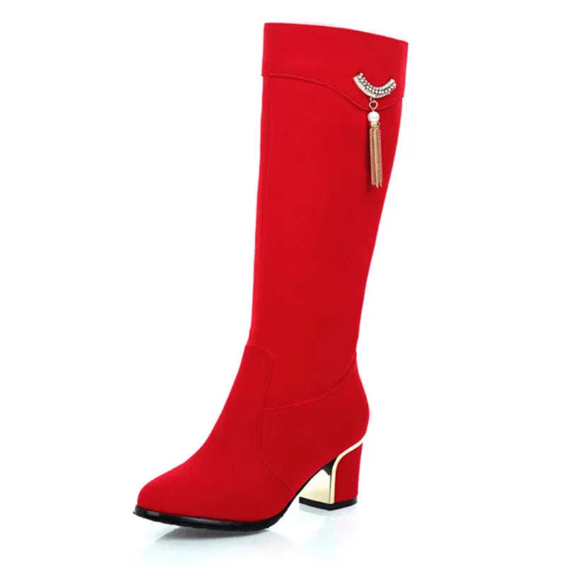 Women's Luxury Knee High Winter Boots