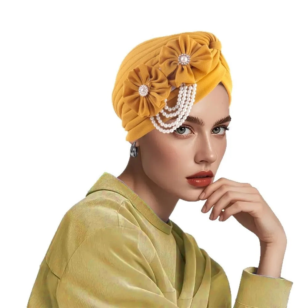 Breathable Elegant Flower Design Head Wrap