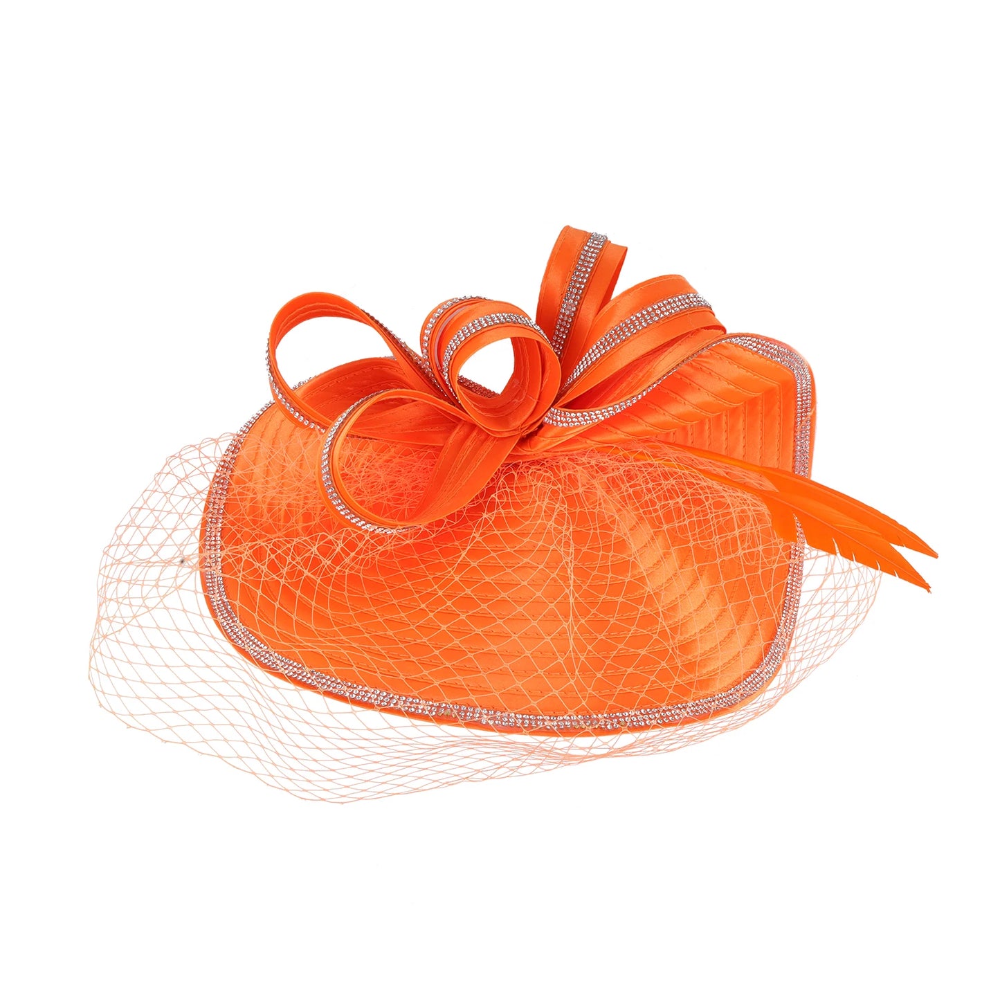 Elegant Women Derby Hats with Veil Headband