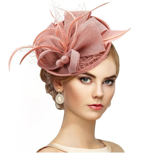 Elegant Feathers Fascinator Hat for Women