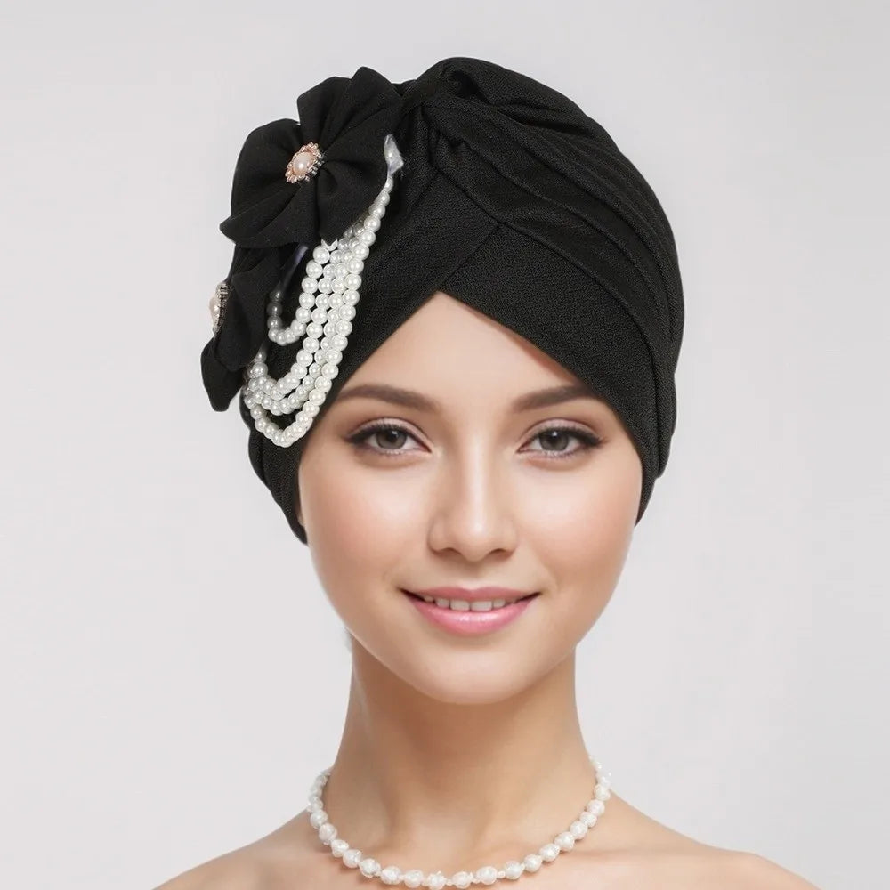 Breathable Elegant Flower Design Head Wrap