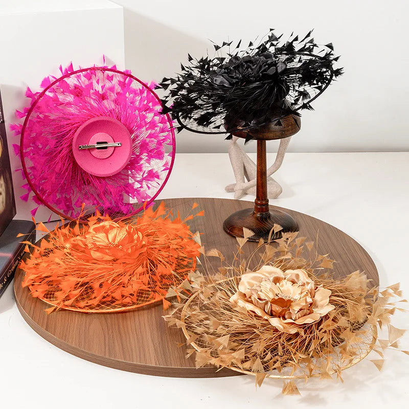 Signature Fancy Feather Derby Hat