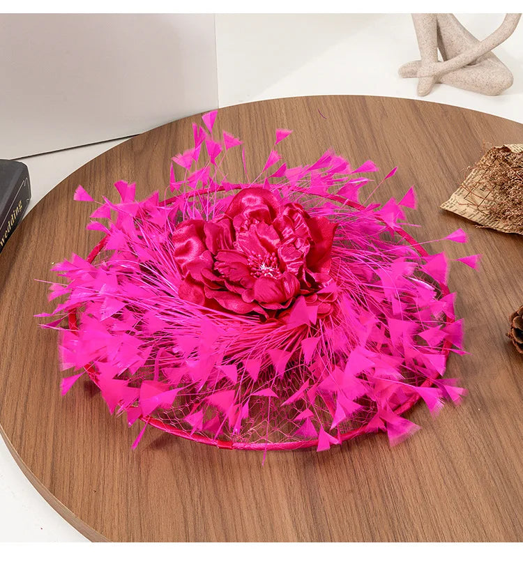 Signature Fancy Feather Derby Hat
