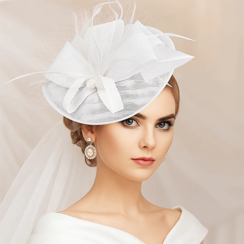 Elegant Feathers Fascinator Hat for Women