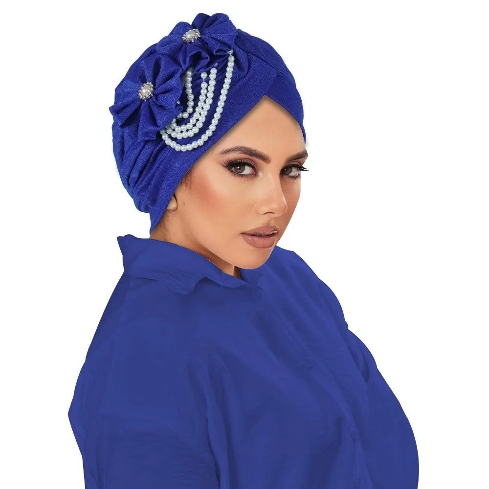 Breathable Elegant Flower Design Head Wrap