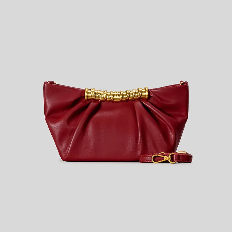 Elegant Ruched Hobos Clutch Bag