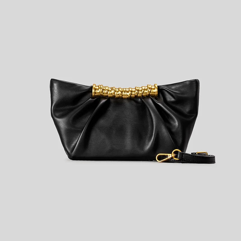 Elegant Ruched Hobos Clutch Bag