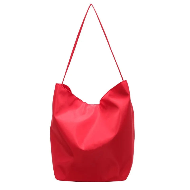 Bold and Chic Red Versatile Tote Shoulder Bag