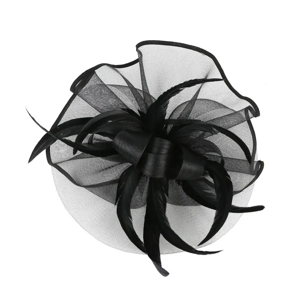 Stylish Top Hat Headband - Formal Feather Hat Headband