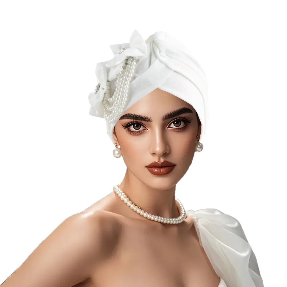 Breathable Elegant Flower Design Head Wrap