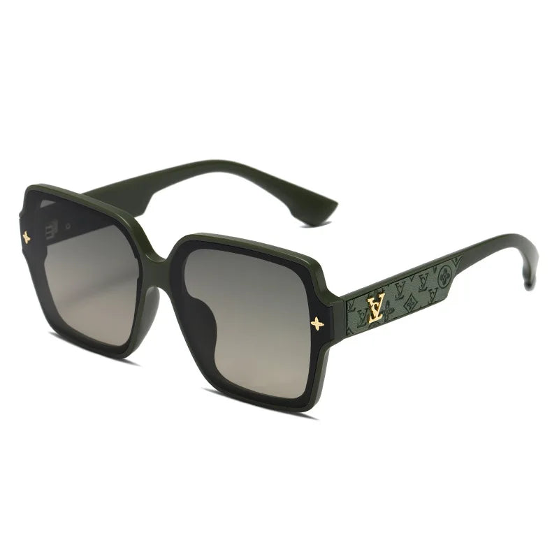 Luxury UV Protection Large Square Frame Sunglasses