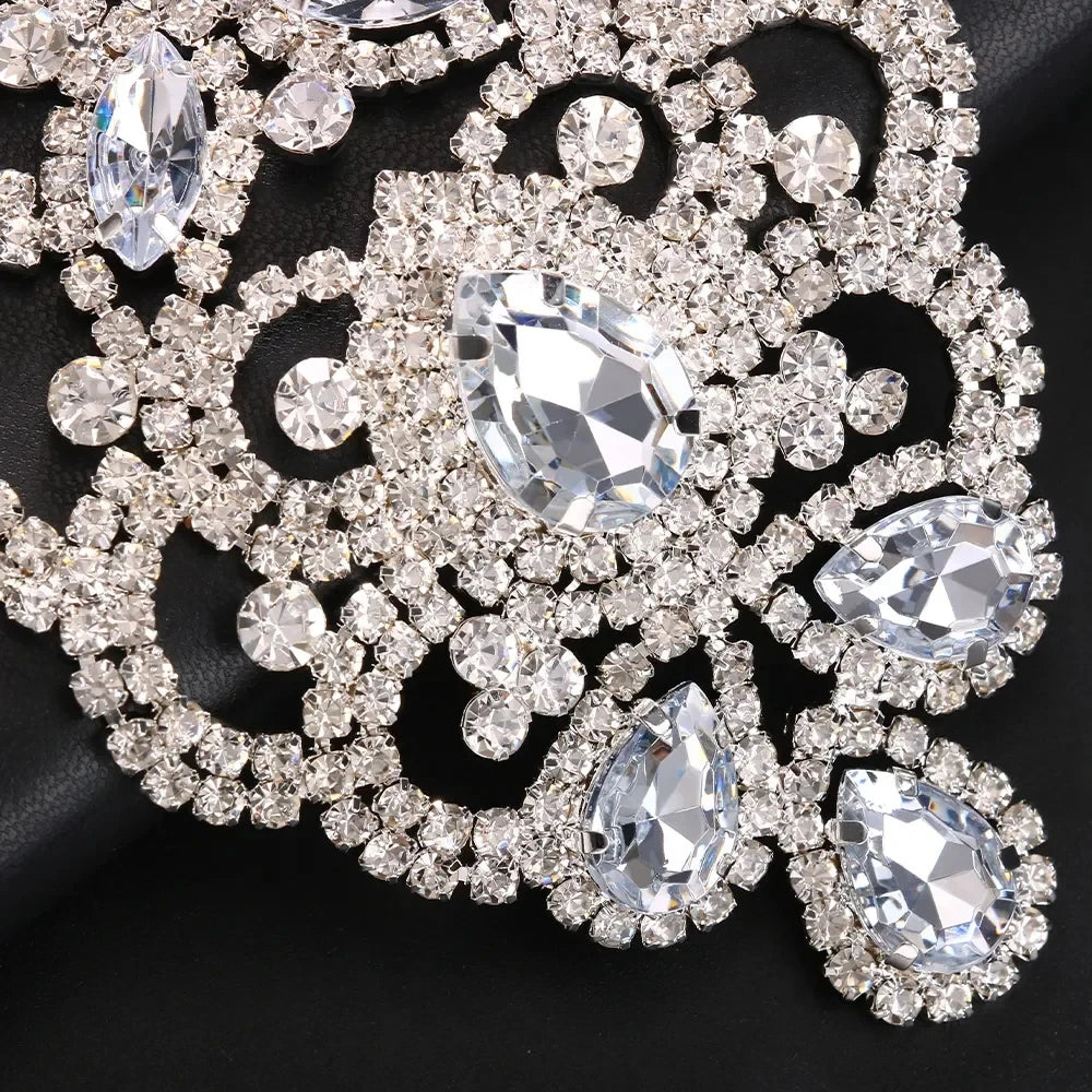 Women's Designer Colorful Rhinestone Drop Earrings
