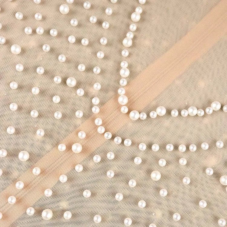 Elegant Women O Neck Short Sleeve Beaded High Waisted Luxury Jumpsuit
