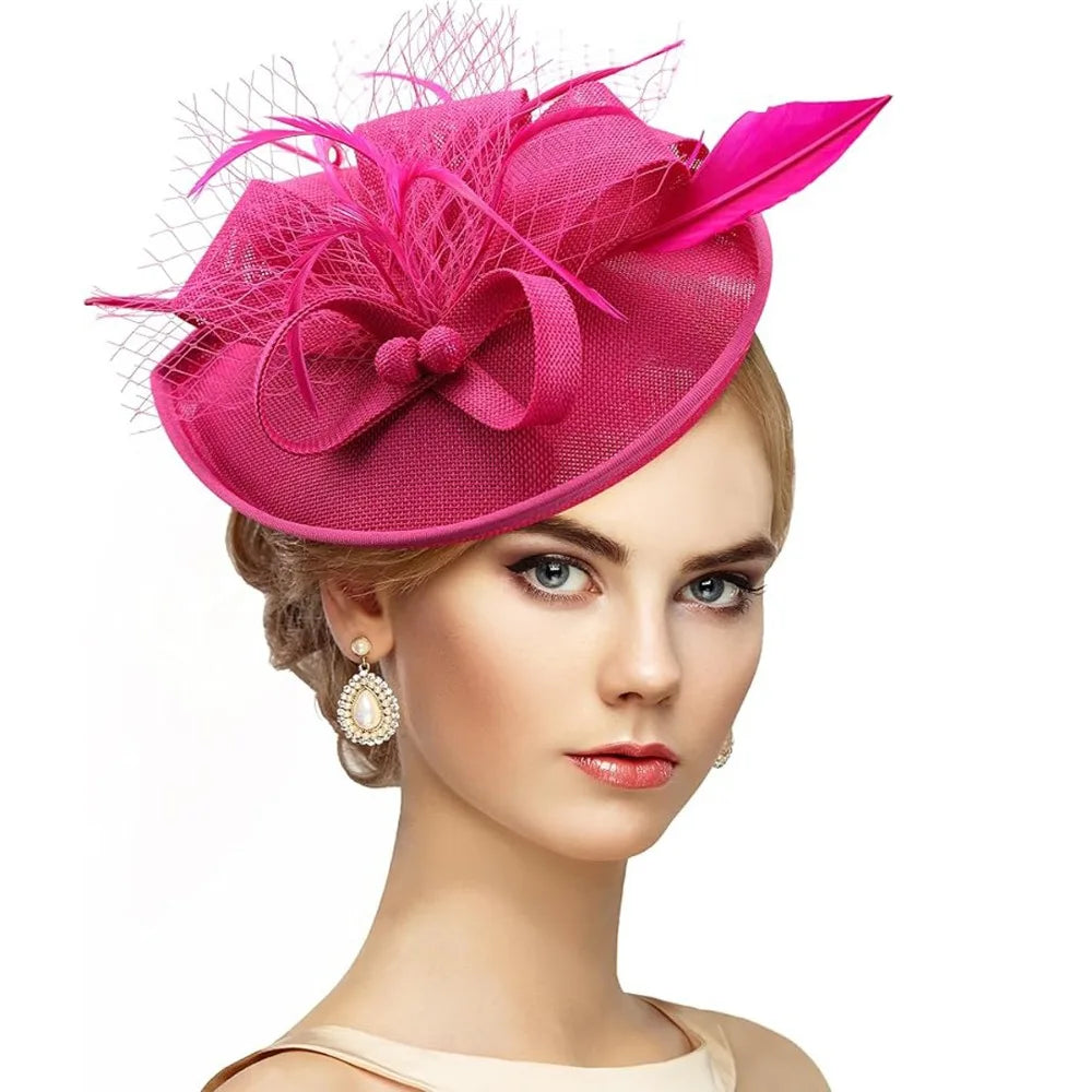 Elegant Feathers Fascinator Hat for Women