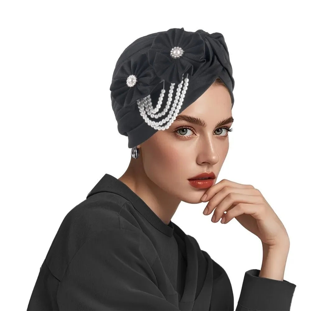 Breathable Elegant Flower Design Head Wrap