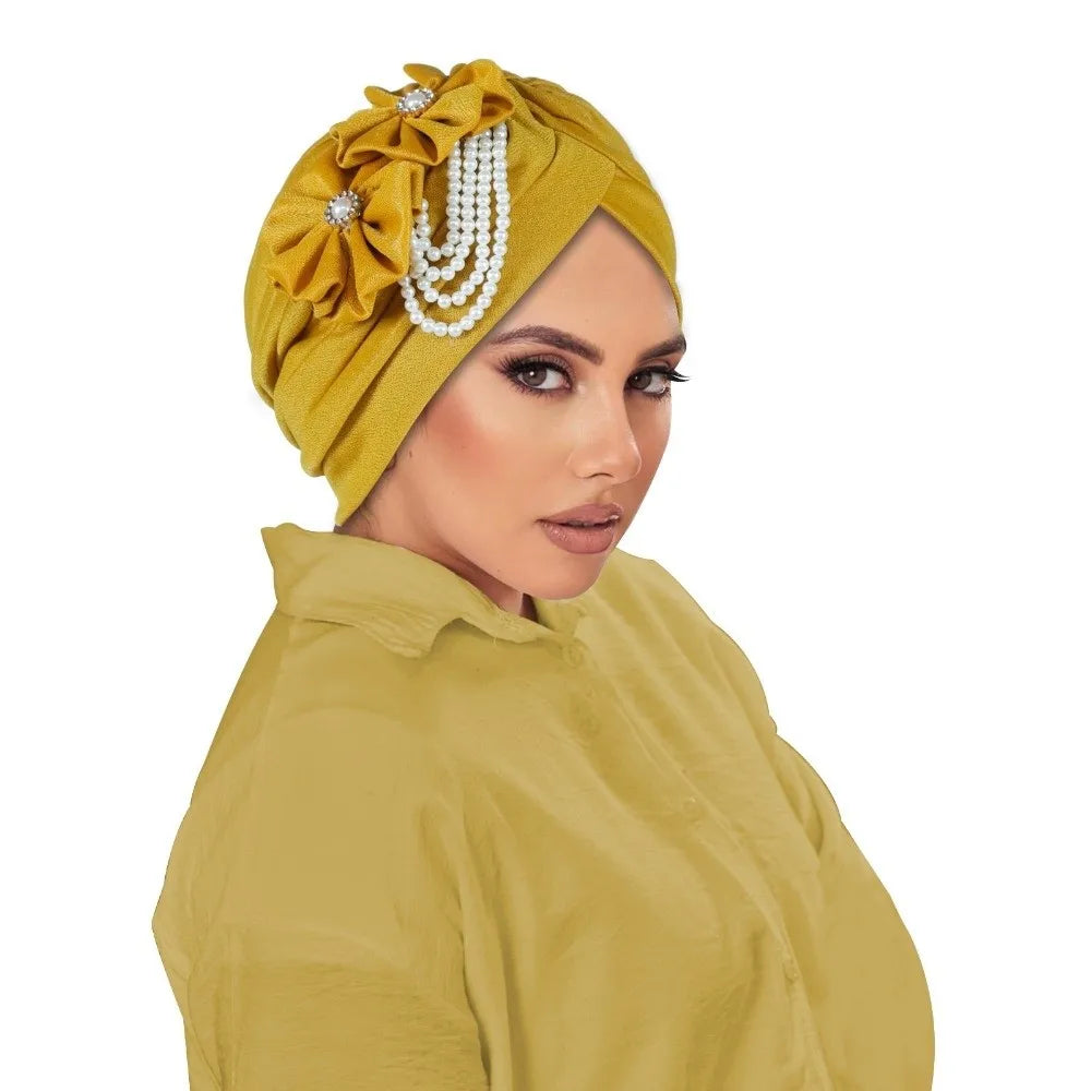 Breathable Elegant Flower Design Head Wrap