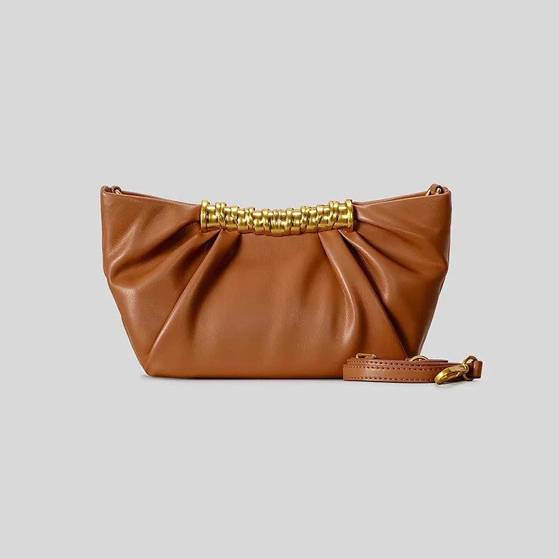 Elegant Ruched Hobos Clutch Bag