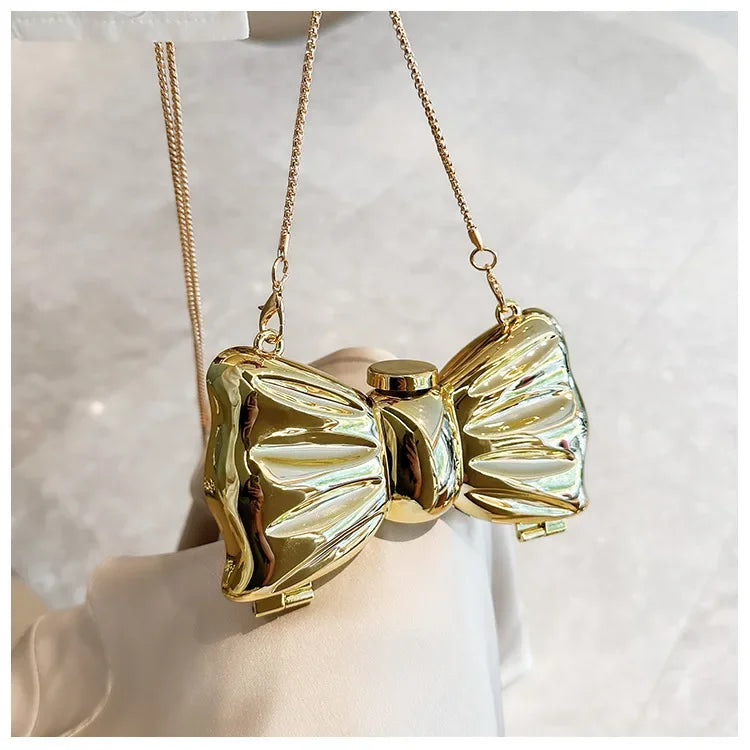 Luxury Golden Designer Evening Clutch