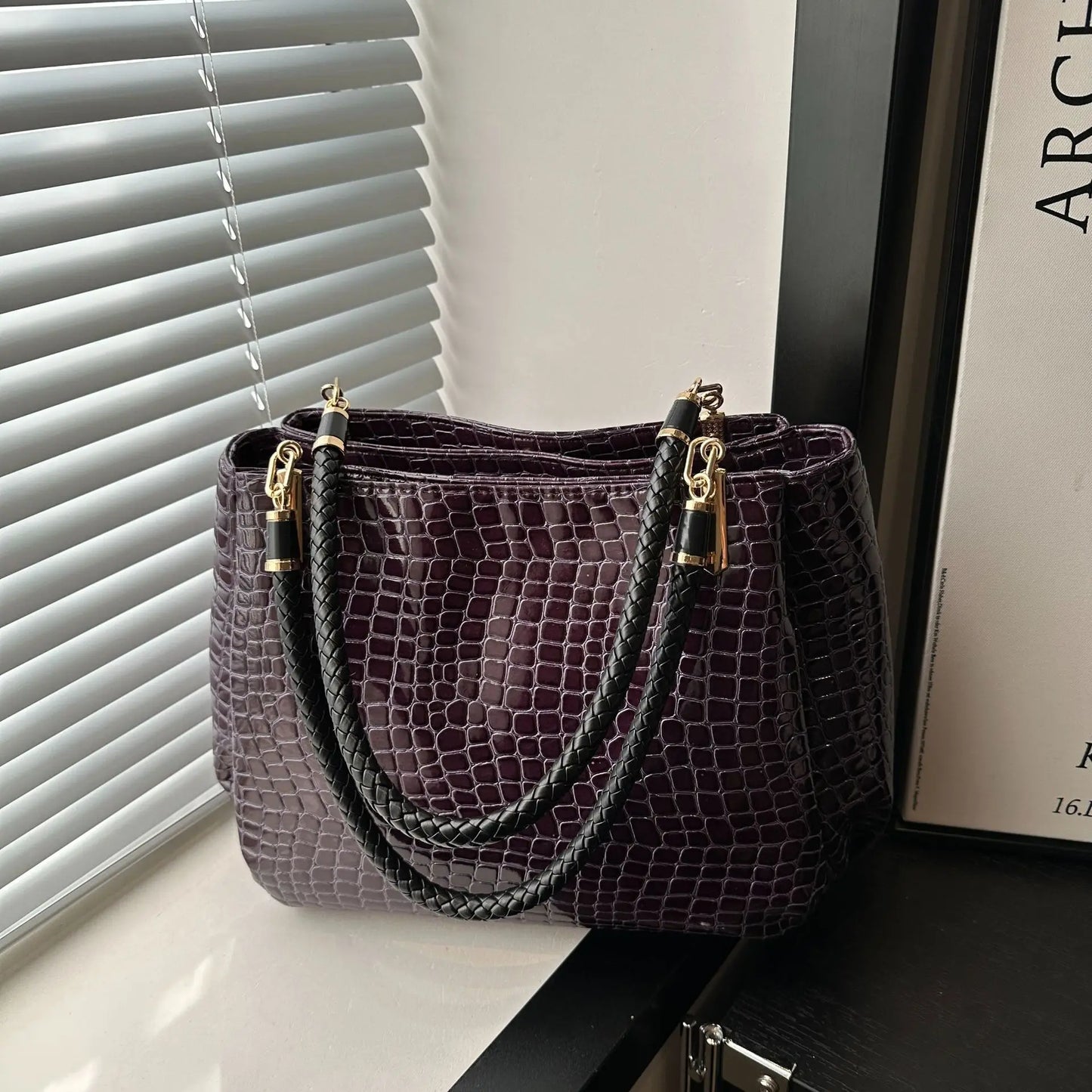 Luxury Bolsa Crocodile Designer Leather Handbags