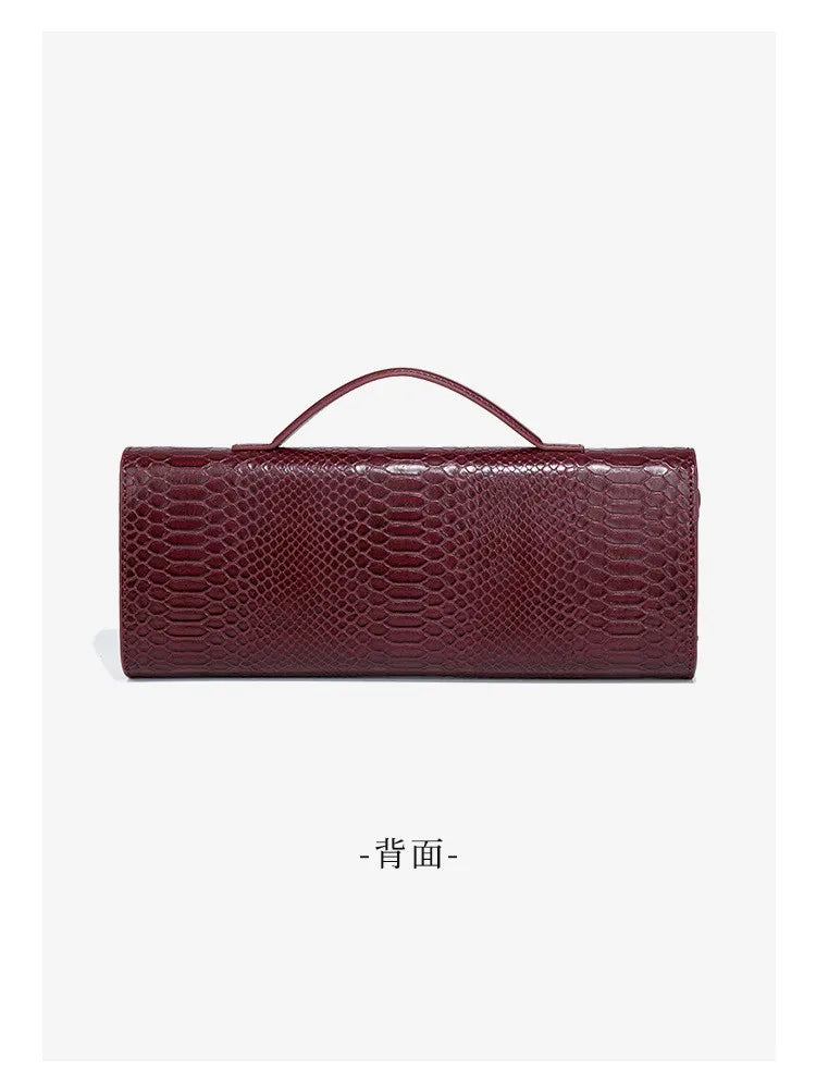 Luxury Design Snakeskin Pattern Crossbody Shoulder Bag