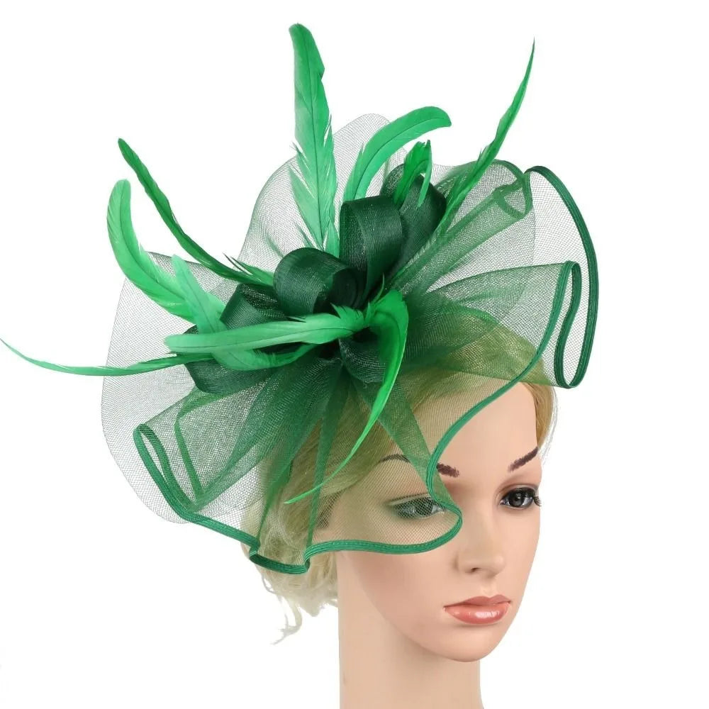 Stylish Top Hat Headband - Formal Feather Hat Headband