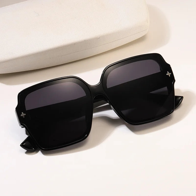 Luxury UV Protection Large Square Frame Sunglasses