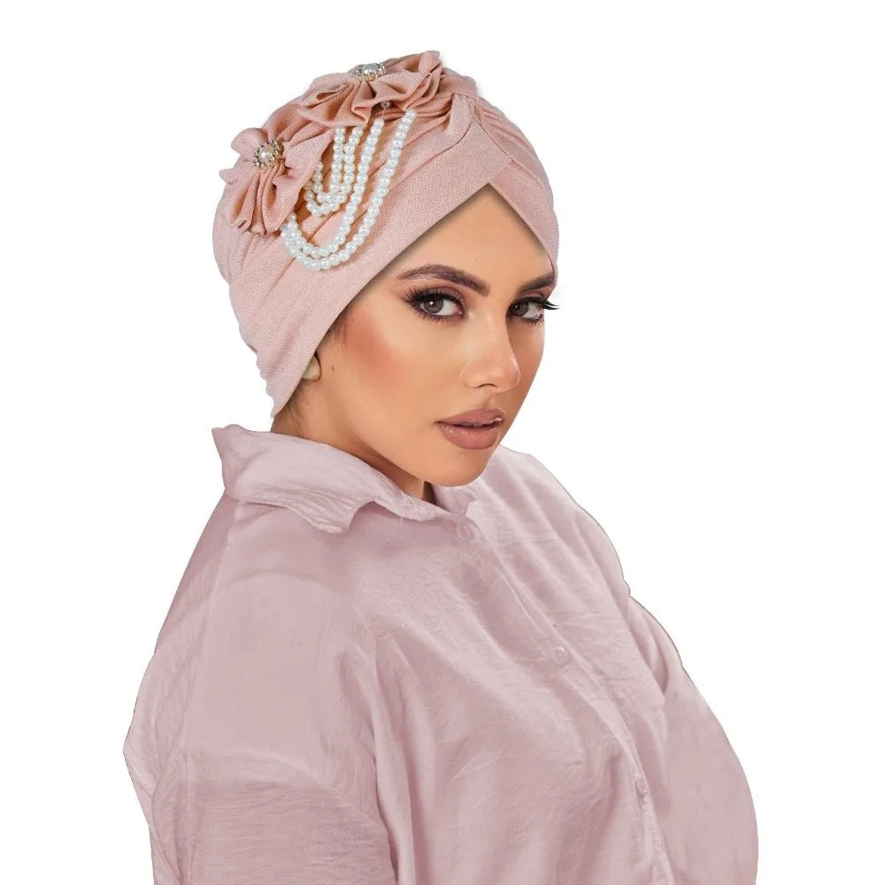 Breathable Elegant Flower Design Head Wrap
