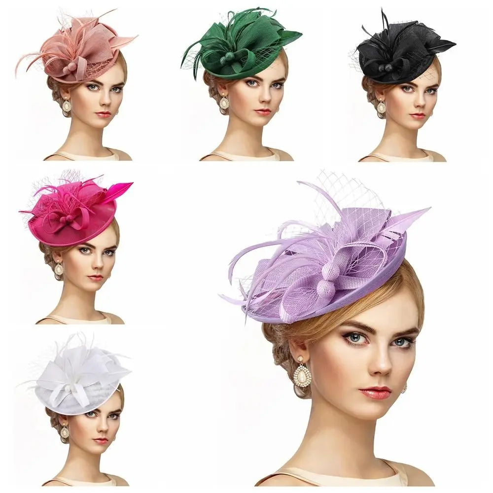 Elegant Feathers Fascinator Hat for Women