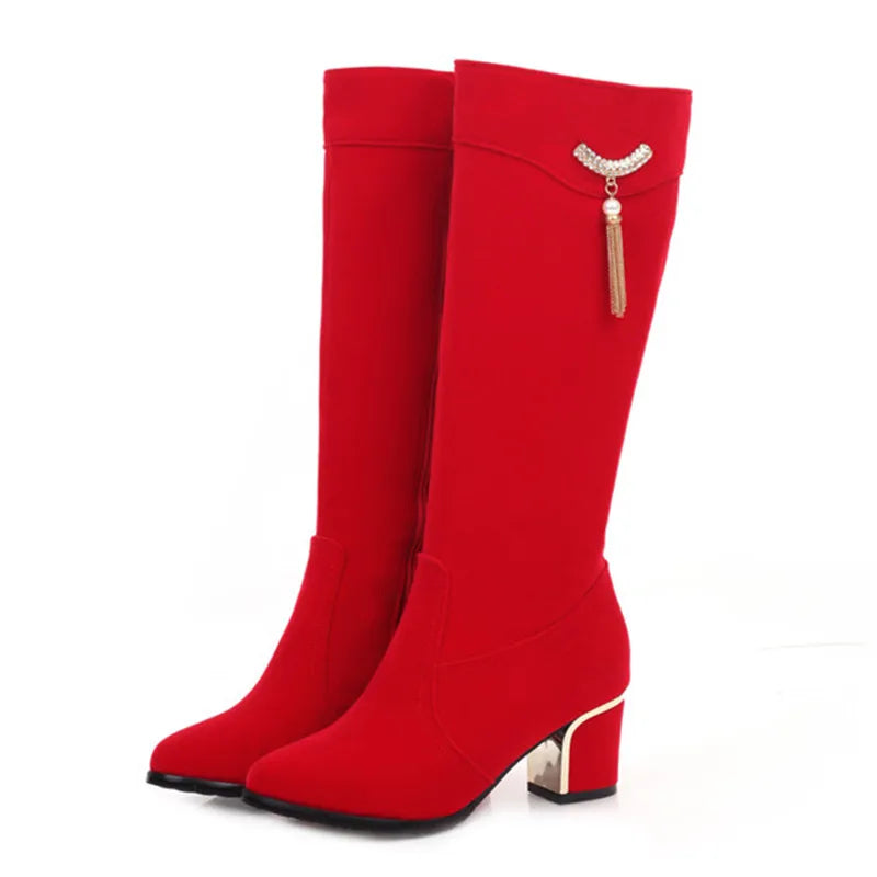 Women's Luxury Knee High Winter Boots