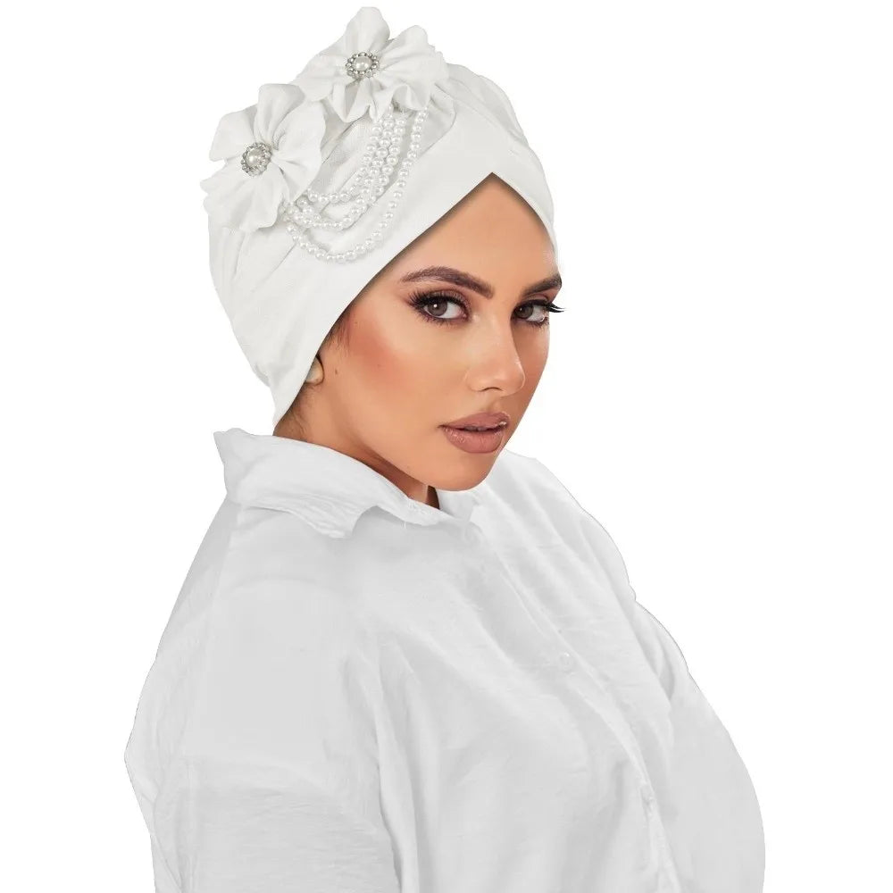 Breathable Elegant Flower Design Head Wrap