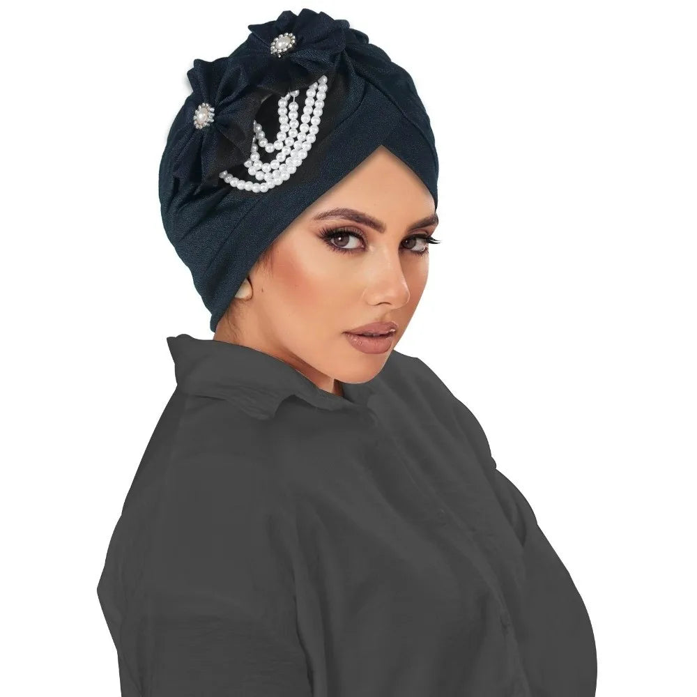 Breathable Elegant Flower Design Head Wrap