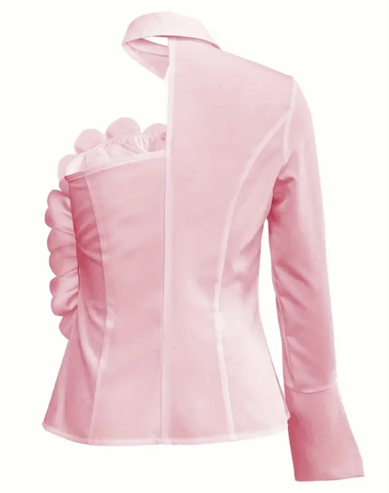Floral Long Sleeve Lapel Collar Blouse