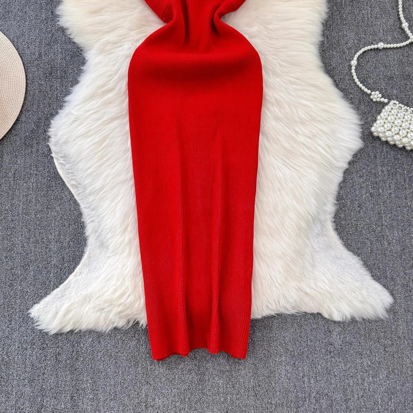 Knitting Knot Spaghetti Strap Camisole Dress