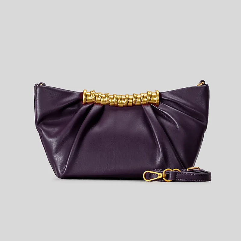 Elegant Ruched Hobos Clutch Bag