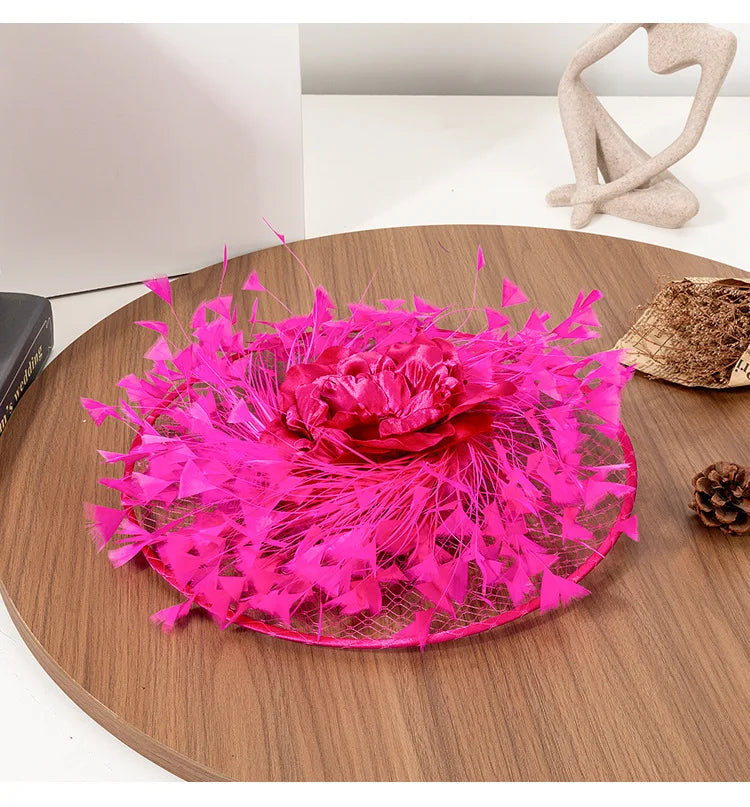 Signature Fancy Feather Derby Hat
