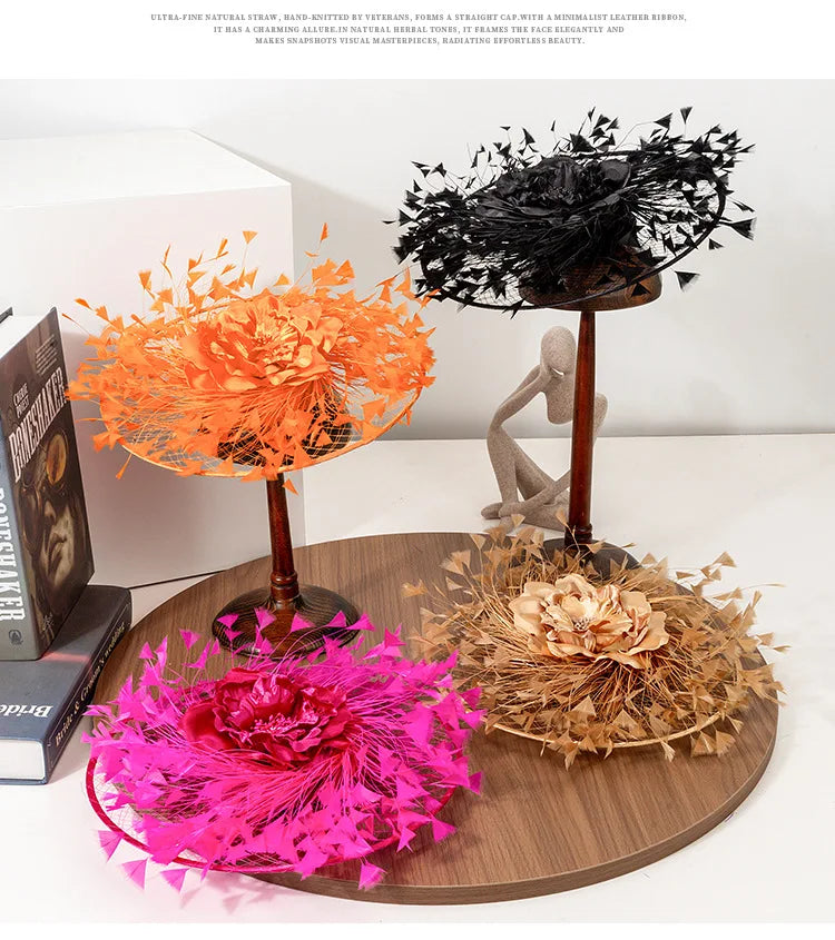 Signature Fancy Feather Derby Hat
