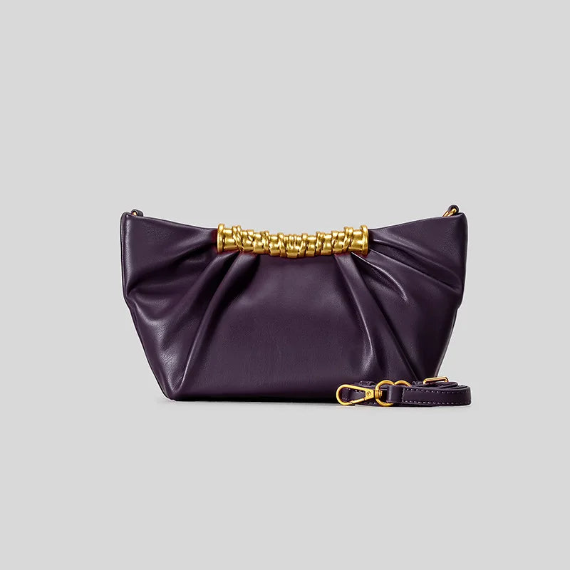 Elegant Ruched Hobos Clutch Bag