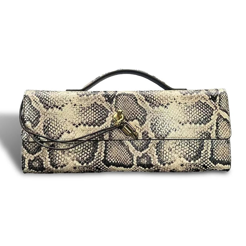 Luxury Design Snakeskin Pattern Crossbody Shoulder Bag