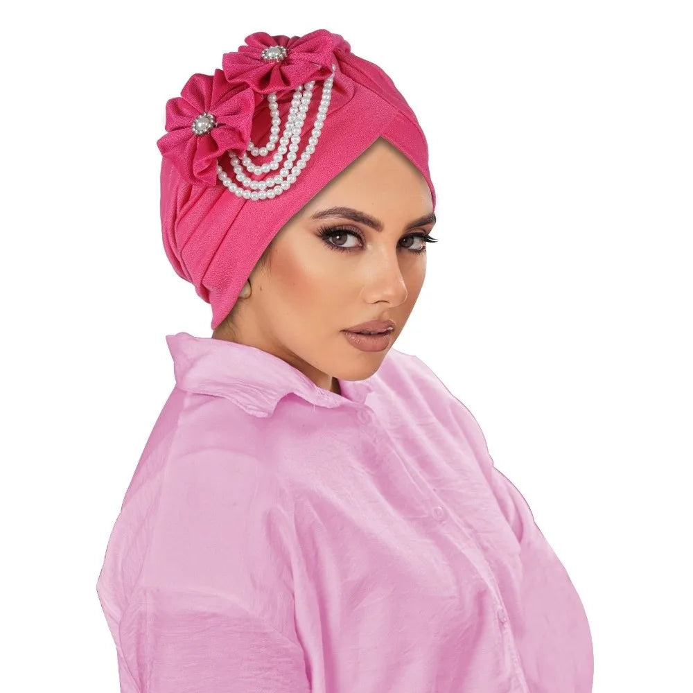 Breathable Elegant Flower Design Head Wrap