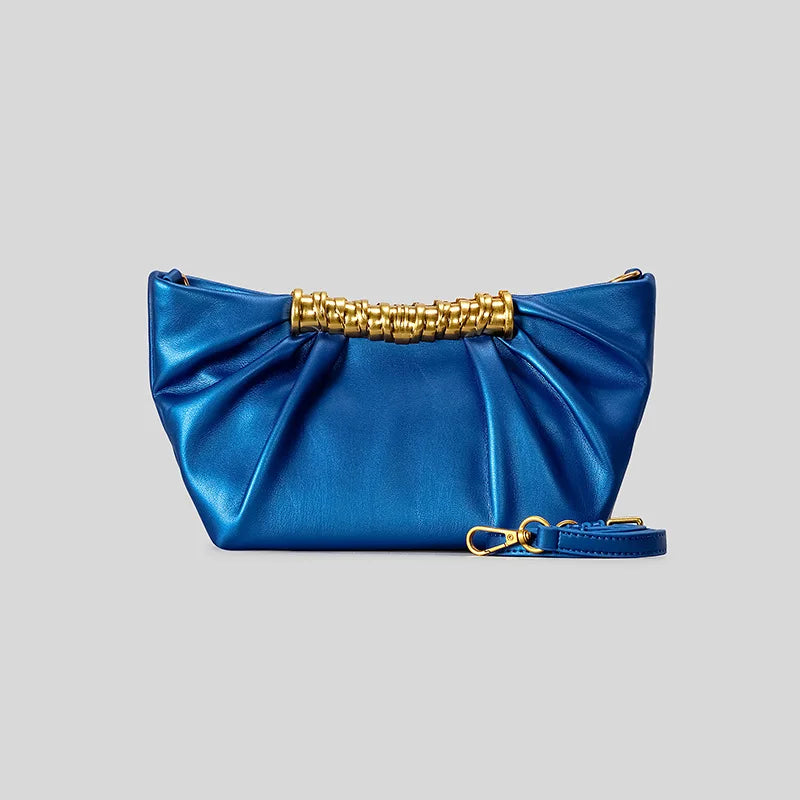 Elegant Ruched Hobos Clutch Bag