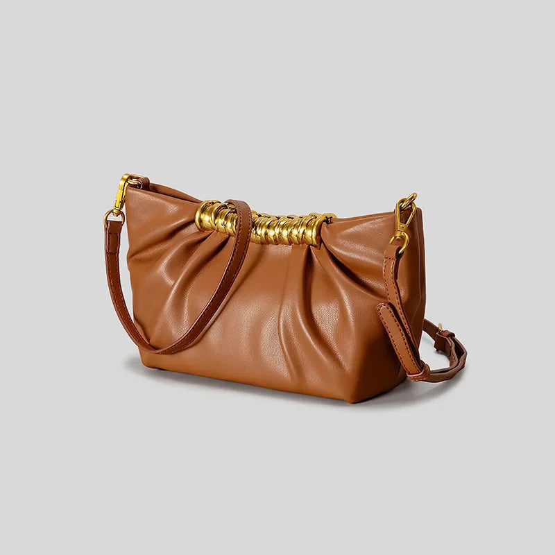 Elegant Ruched Hobos Clutch Bag