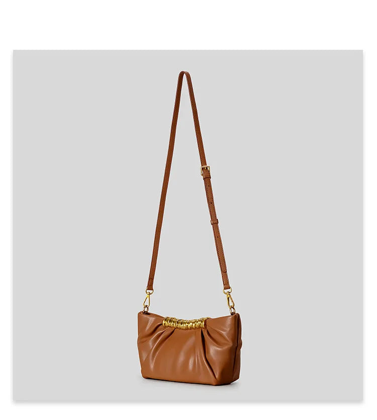 Elegant Ruched Hobos Clutch Bag