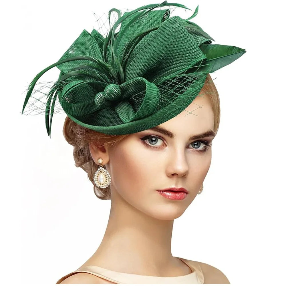 Elegant Feathers Fascinator Hat for Women