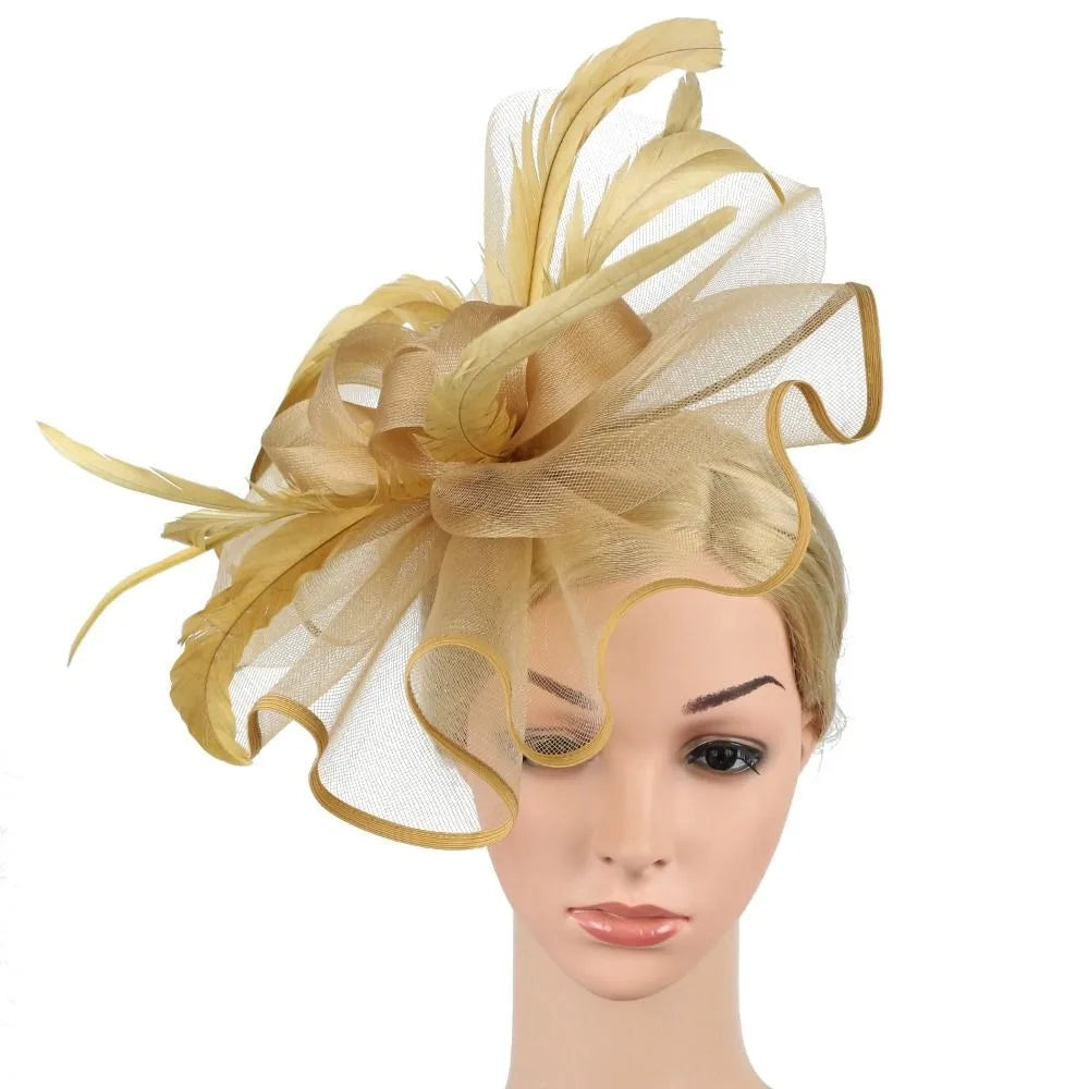 Stylish Top Hat Headband - Formal Feather Hat Headband