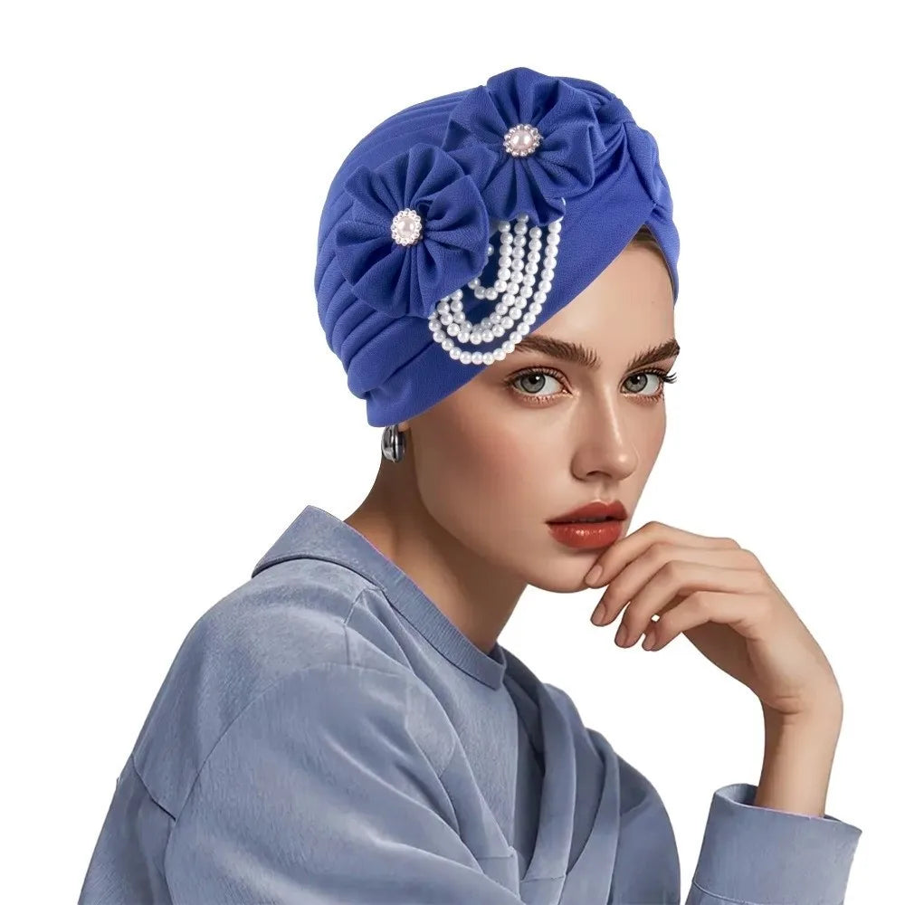 Breathable Elegant Flower Design Head Wrap