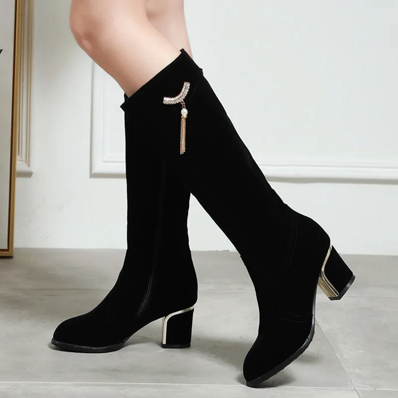 Women's Luxury Knee High Winter Boots